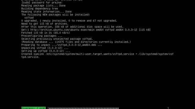 install FTP server vsftpd di ubuntu 19.10
