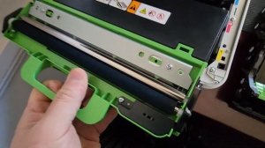 How to Change the Brother Genuine Waste Toner Box Unit, WT223CL & Review