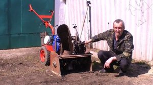 Испытание самодельного снегоуборщика для мотоблока Салют-6,5