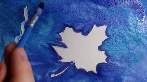 Кленовый лист / Рисунок гуашью / Осеннее настроение