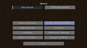 Minecraft - Super Secret Settings Menu