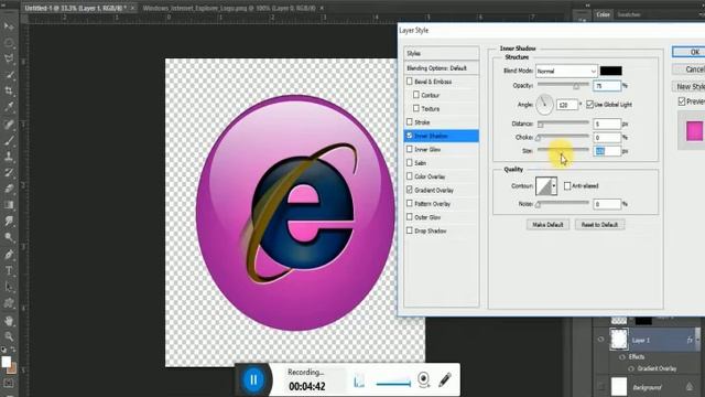 make your own GLOSSY BUTTON in photoshop смотреть онлайн