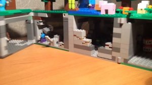 LEGO САМОДЕЛКА MINECRAFT БОЛЬШОЙ МИР С ПОДЗЕМНОЙ ПЕЩЕРОЙ # 15