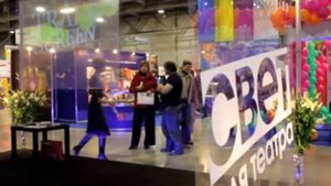 Стерео-голограмма Transscreen™ на выставке "Тренды-2010".