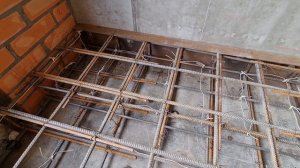 Армирование трехмаршевой монолитной лестницы, монолит.