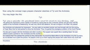 Textual Activities Part 2/ The Mysterious Picture/ Std 8 English/ by English Eduspot Blog