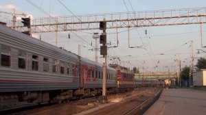 Отправление ЧС4Т-715 с поездом №34 Москва — Владикавказ