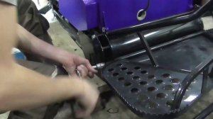 Установка рычажного лыжного модуля на буксировщик СИГМА