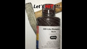 ELEGOO White ABS-like UV resin impact test. Currently the second to Nova3D Ultra Clear.