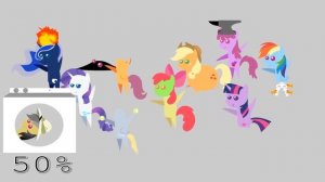 My little pony dumb ways to die BUT EVERY DUMB WAYS TO DIE IT'S GOING 5% FASTER @ChickenCake