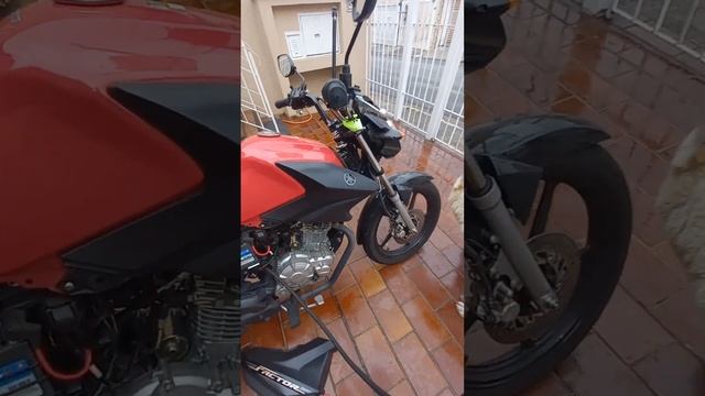 instalei o compressor na moto para encher pneu