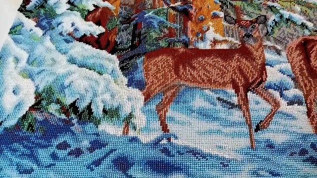 Олени в зимнем лесу смотреть онлайн