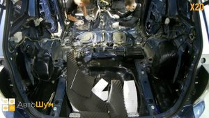 Шумоизоляция пола с арками Subaru Forester SH в уровне Экстра. Автошум.