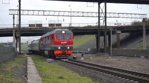 Тепловоз ТЭП70БС-255 с поездом "Калина красная"