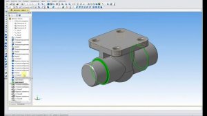 Компас 3D, Autodesk Inventor - Вентиль запорный цапковый - Деталь №1 - Корпус