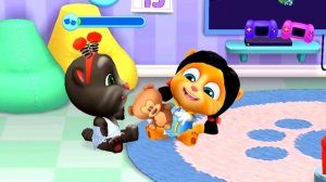 Говорящий Кот Том и его Друзья Мальчики носят Платья День переодевания Игровой Мультик