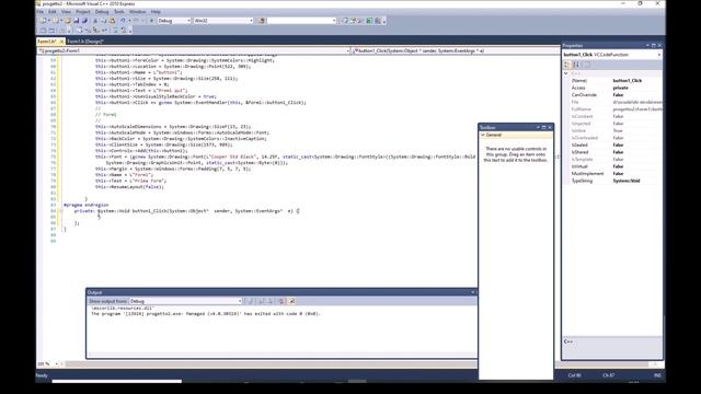 Visual Studio C++ #2: form, button, label, textbox смотреть онлайн