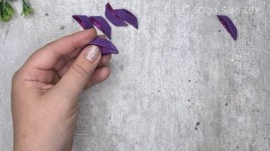 МК Как сделать Бантик из фоамирана своими руками  / DIY Arcos de Foamiran / HANDMADE