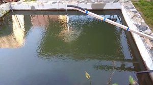 Аэратор для пруда в работе