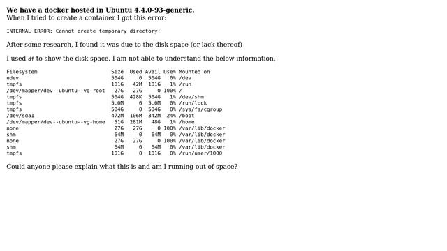 Unix & Linux: Docker - Cannot create temporary directory (2 Solutions!!) смотреть онлайн