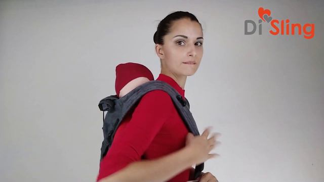 Май-слинг Di Sling. Положение за спиной.