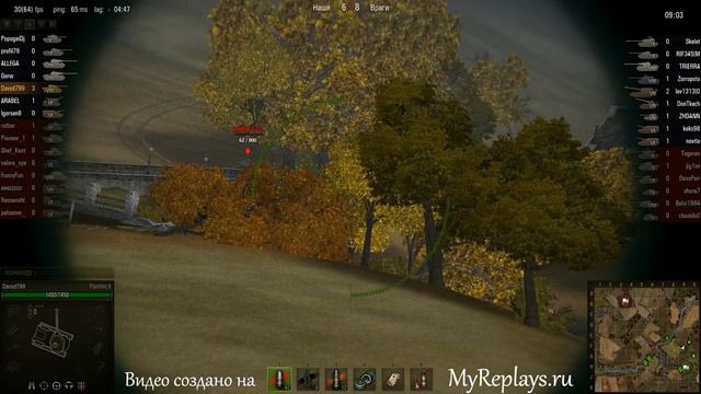 WOT: Редшир - Panther II - 8 фрагов - Воин, Медал смотреть онлайн