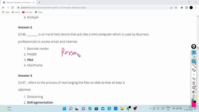 Computer Questions Marathon Class | Q101 - Q200 | All Questions Aksed in JKSSB Exam (2022-2022 )