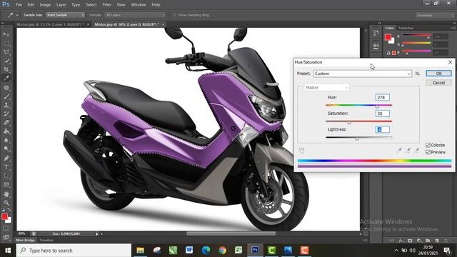 Color Grading dengan Adobe Photoshop CC смотреть онлайн