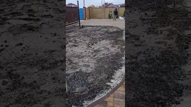 Укладка тротуарной плитки в  Белгороде. Завершение работы. @belplitkatrotyar.ru
