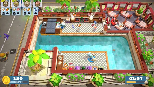 (1player) Overcooked2 Surf 'n' Turf Kevin [score: 1263] смотреть онлайн