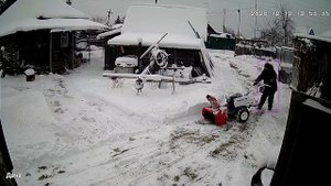 Мотоблок Нева и снегоуборочная приставка