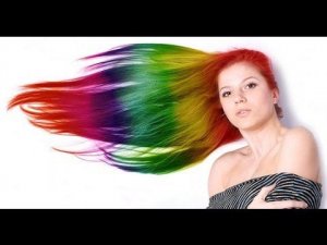 Обзор: цветные мелки для волос.Hot Huez