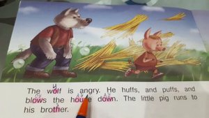 The three little pigs, part 3/ три поросенка, смотрим и читаем, часть 3
