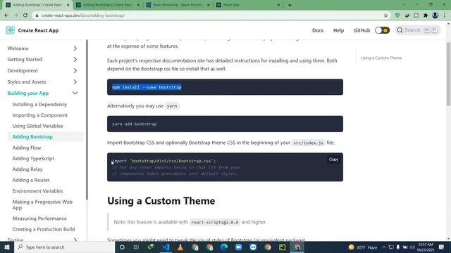 How to Install and Use Bootstrap  in React JS Project in Bangla in 2021