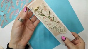 Мастер-класс по созданию закладки с гербарием