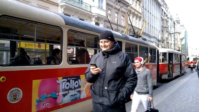 Prague Walk. Karlovo Namesti to Národní Třída | Walking Tour Czech Republic смотреть онлайн