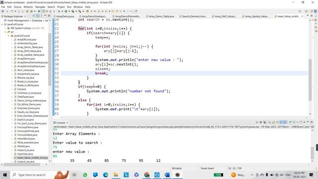 Introduction of array | One-D Array | Delete , Search or Update Array Elements | Tutorial #29