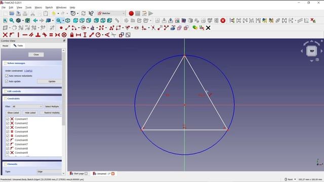 FreeCAD How To Triangle