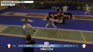 2019 244 T64 25 M F Individual Budapest HUN WCH 3 AVOLA ITA vs VAN CAMPENHOUT BEL