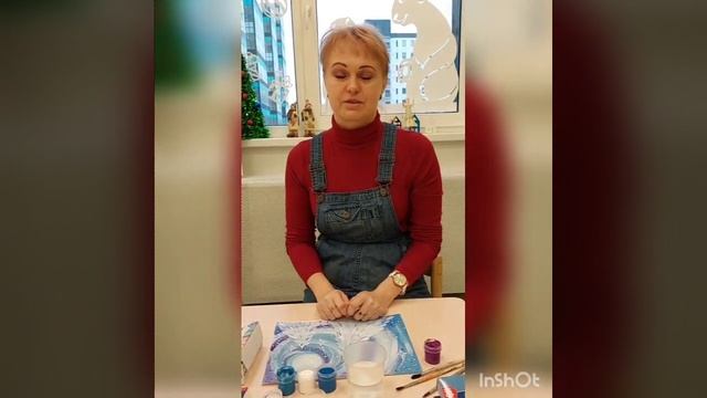 Косоварова Наталья Александровна - Мастер класс по рисованию на тему "Зимний пейзаж". смотреть онлайн