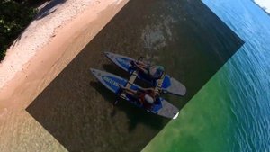 DIY Electric Catamaran using two Saturn Inflatable SUP Hybrid Paddle Boards SUP415