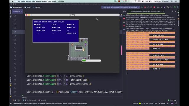 jRPG 2D Game in GO (GoLang) DEVLOG 01 смотреть онлайн