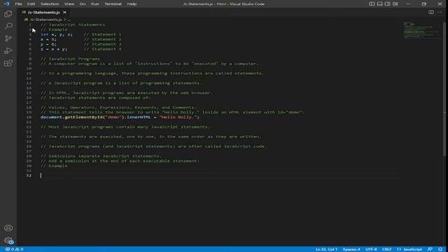 How to get started with JavaScript Statements - Guide to Beginners