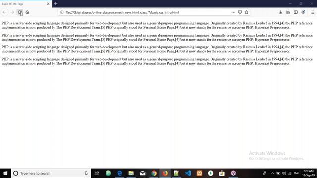 HTML5/CSS3/BOOTSTRAP Tutorial || Class - 6 || by Mr. Ramesh On 18-09-2019 смотреть онлайн