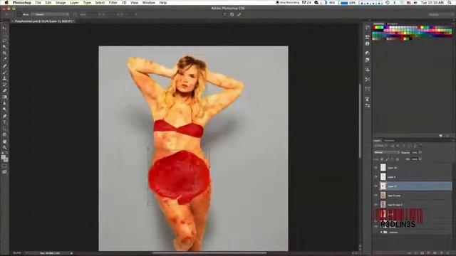 Фотошоп мастер. Как сделать из пиццы женщину