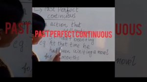 Past perfect continuous