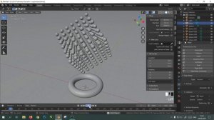 blender урок 7: Массив объектов | Физические свойства, симуляция столкновения