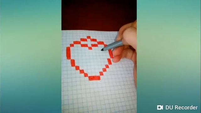 Сегодня я буду по клеточкам рисовать супер милую клубничку!! смотреть онлайн