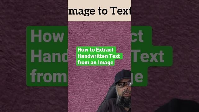 How to extract Handwritten Text From an image