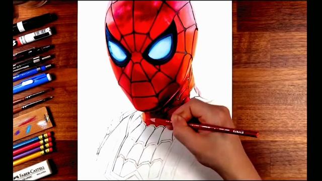 Как нарисовать человека-паука смотреть онлайн